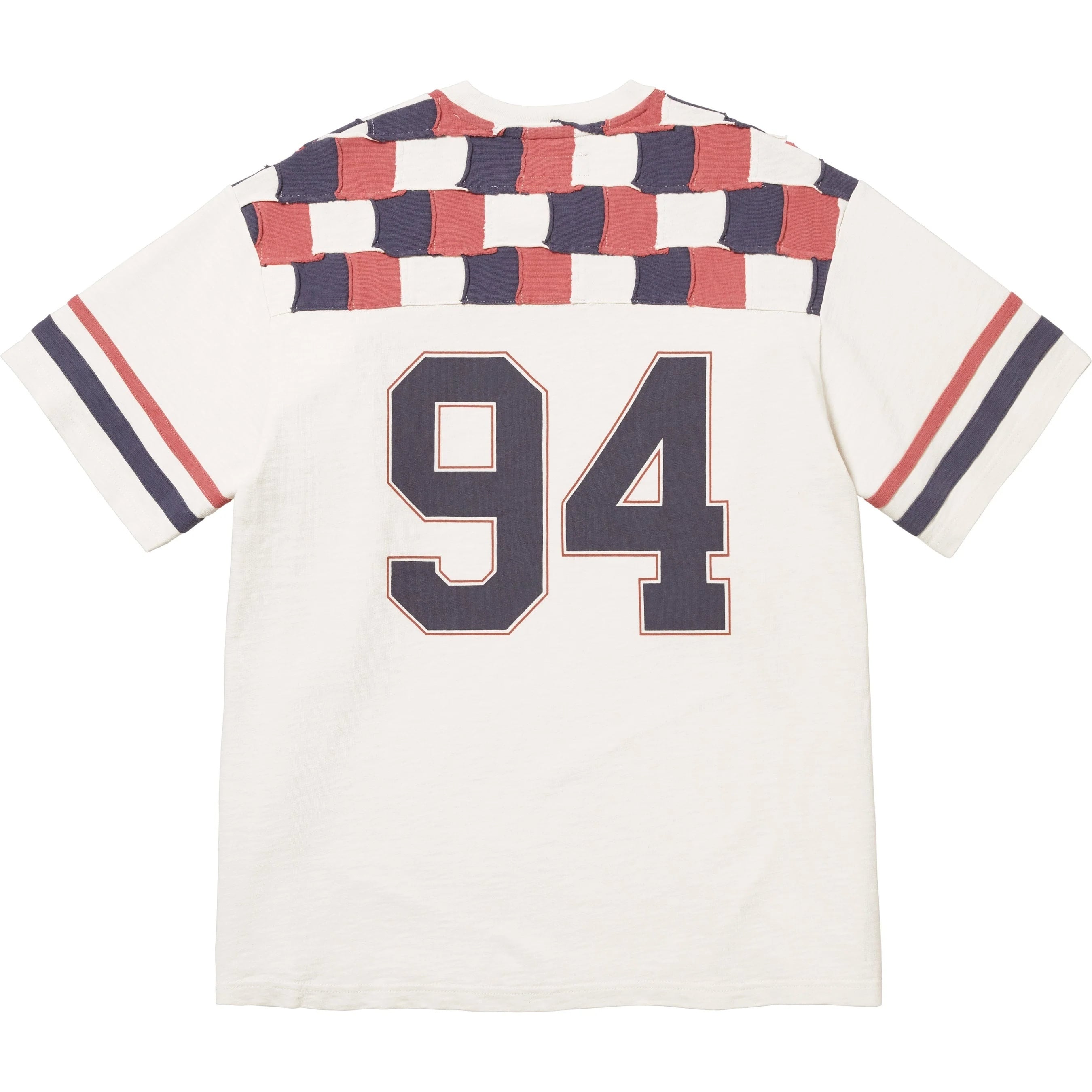 Patchwork Yoke Football Top view 6
